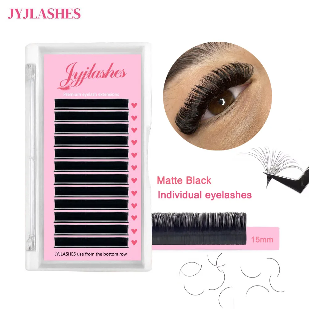 JYJLASHES классические наращивание ресниц C D Curl индивидуальные поставки объемные