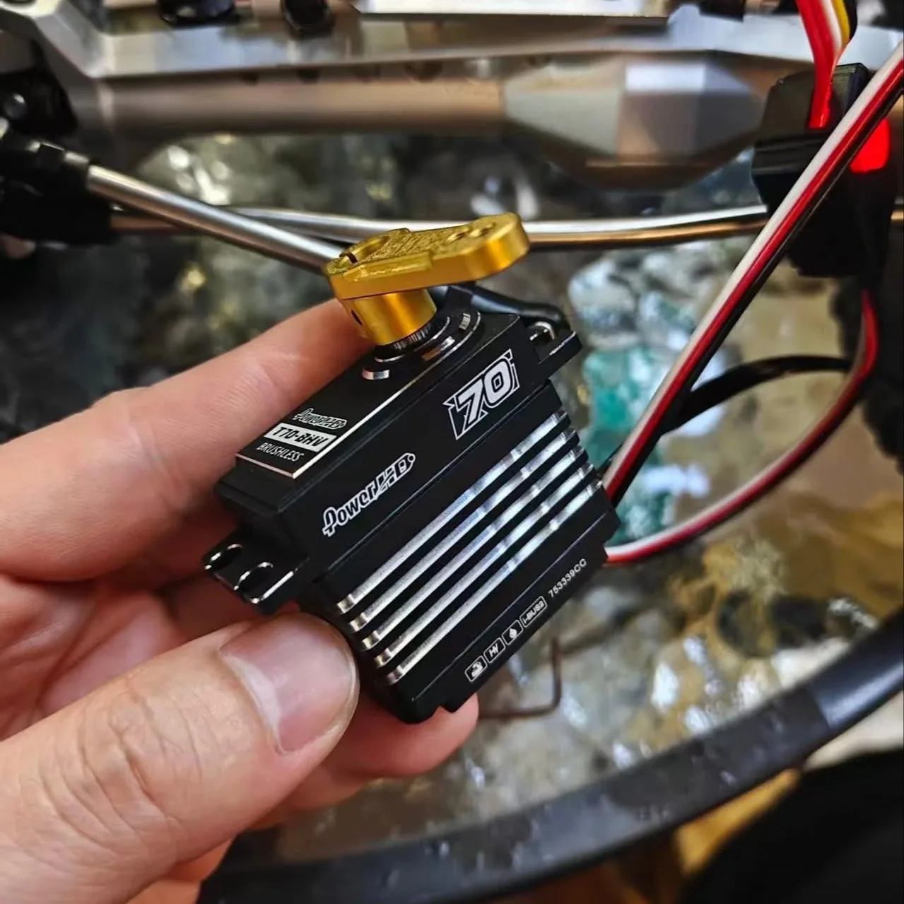 Рулевой рычаг из титанового сплава TC4 25T для радиоуправляемых краулеров 110 Traxxas TRX4 TRX-6 Axial SCX10 VP VS4-10 H10 RC4WD, запчасти для тюнинга (art.: 3920d897d27ff) - 3920d897d27ff