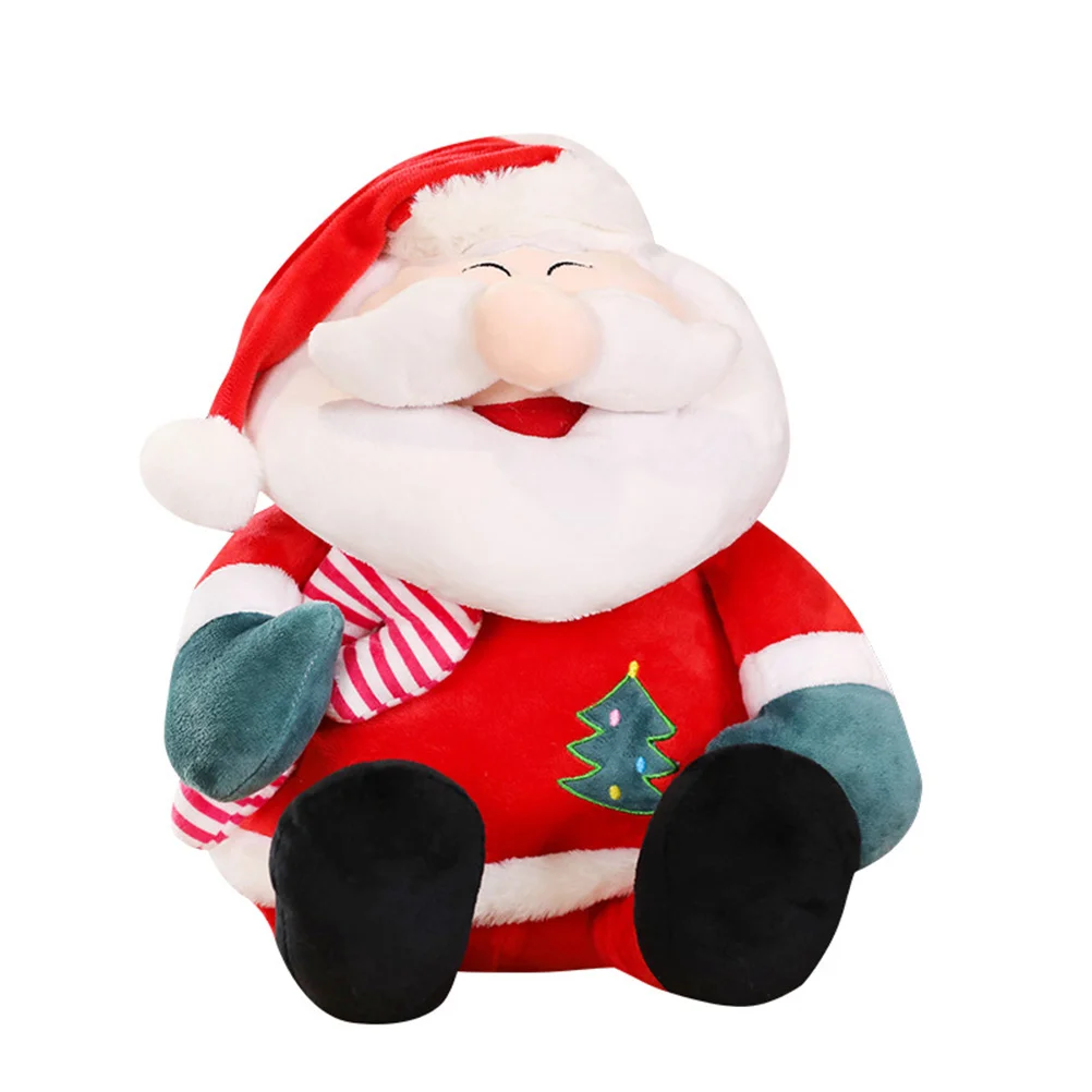 

Christmas Santa Clause Adorable Santa Clause Toy Plush Stuffed Toy (Red)