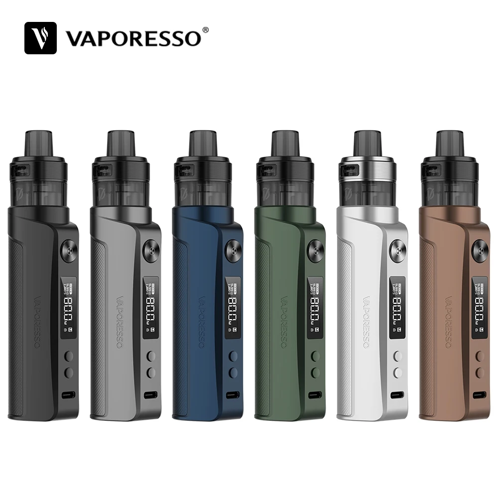 

Original Vaporesso GEN PT60/PT80 S Kit 60W/80W Mod Vape Fit 4.5ml X Tank Pod and GTX Coil DTL Vaping Cigarette Vaporizer