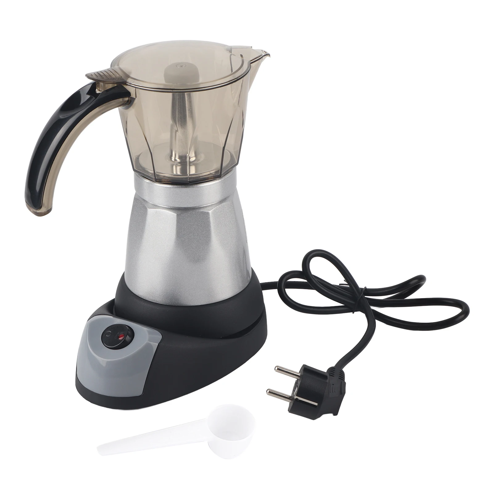 

Large Capacity Electric Moka Pot Stovetop Espresso Coffee Maker Coffee Percolator EU Plug 150ml
