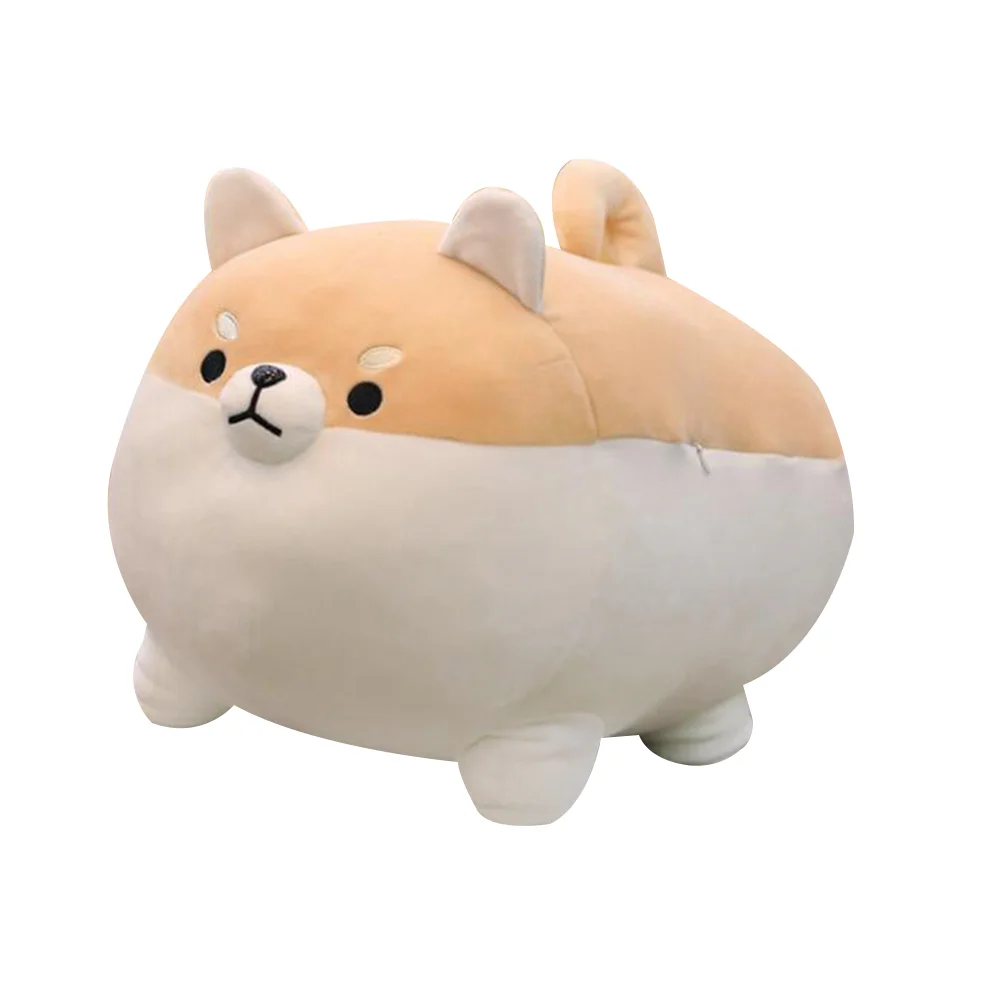 

Fluffy Stuffed Animals Corgi Dog Plush Pillow Toy Inu Filling Children
