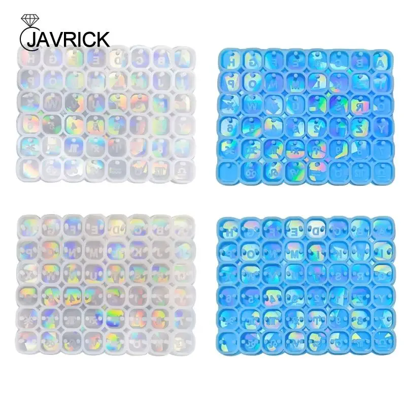 

Miniature Clear Bead Resin Mold Single Hole Letter Number Silicone Mold for Jewelry Crafts Jewelry Pendant Silicone Mold