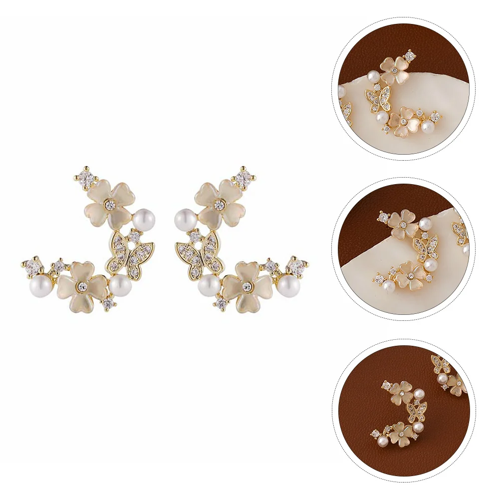 

1 Pair of Stylish Ear Studs Decorative Earrings Girl Ear Jewelry Gift