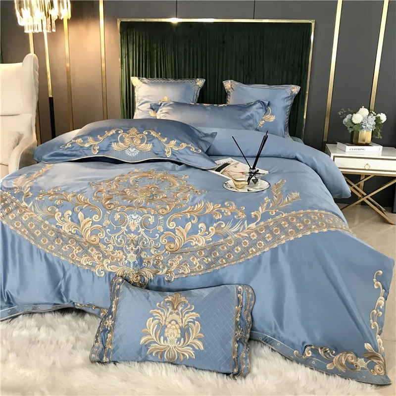 

Four-piece Cotton Set Summer Ice Silk Naked Sleep High-End Atmospheric Pure Cotton