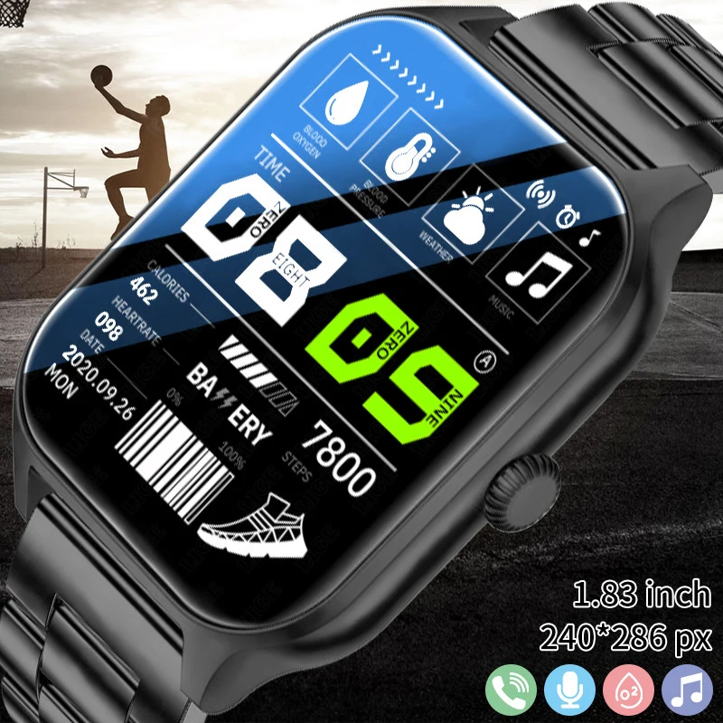 

2023 New Sports Smart Watch Men Bluetooth Call Full Touch Screen Custom Dial Health Monitoring Sports Waterproof SmartWatch
