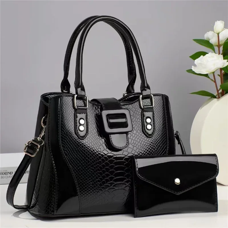 Комплект из 2 предметов женская сумка кожаная большая высокого качества женские
