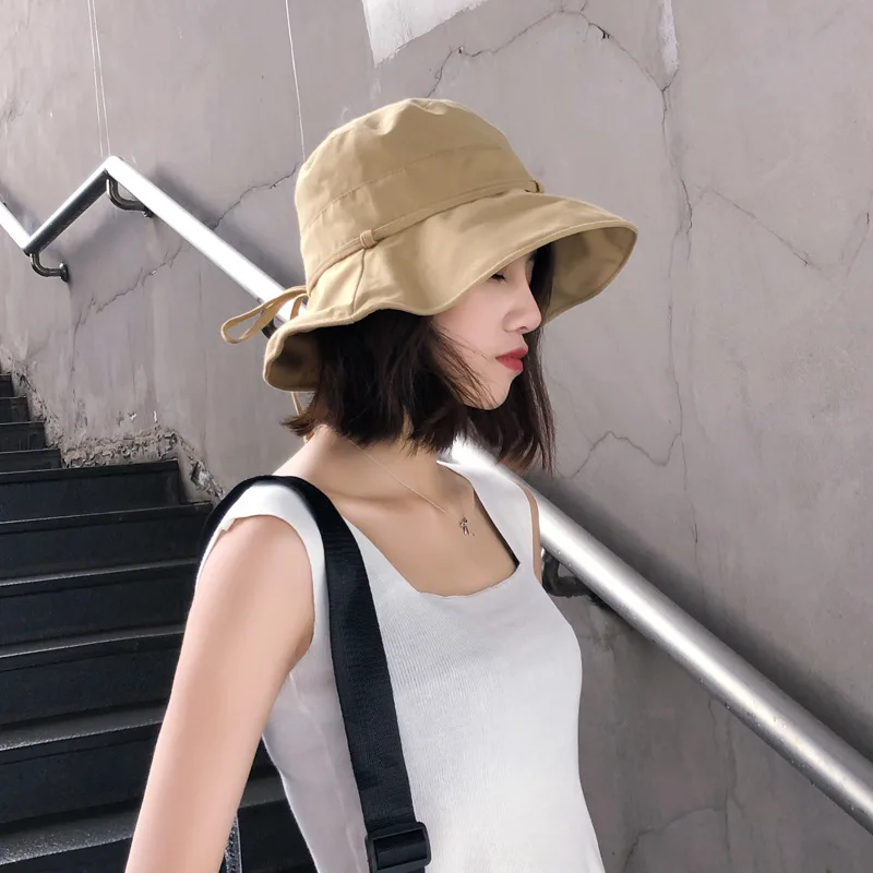 

Han edition joker hat female travel sunhat sunscreen ultraviolet big along the cover face Japanese fisherman hat wholesale in th