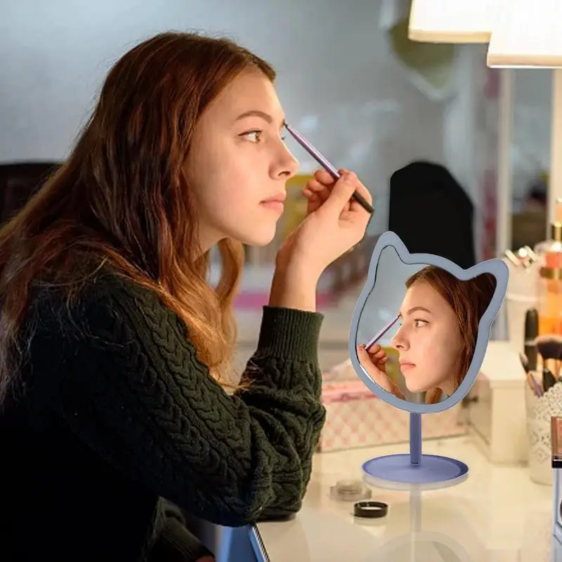 

Зеркало косметическое со съемной зеркальной подставкой, аксессуары для стола для дома, спальни, гостиной, путешествий, спальни