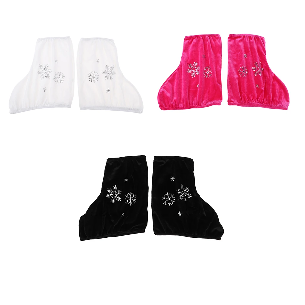 

2pcs Ice Skating Boots Cover Protector Size S/M/L/XL/XXL with Rhinestone