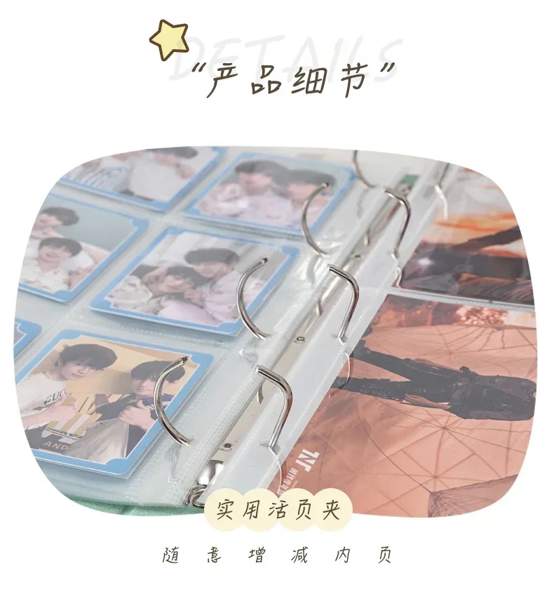 Сердце 3X3 9Grid A4 Папка для фотокарт из искусственной кожи 3-дюймовый держатель