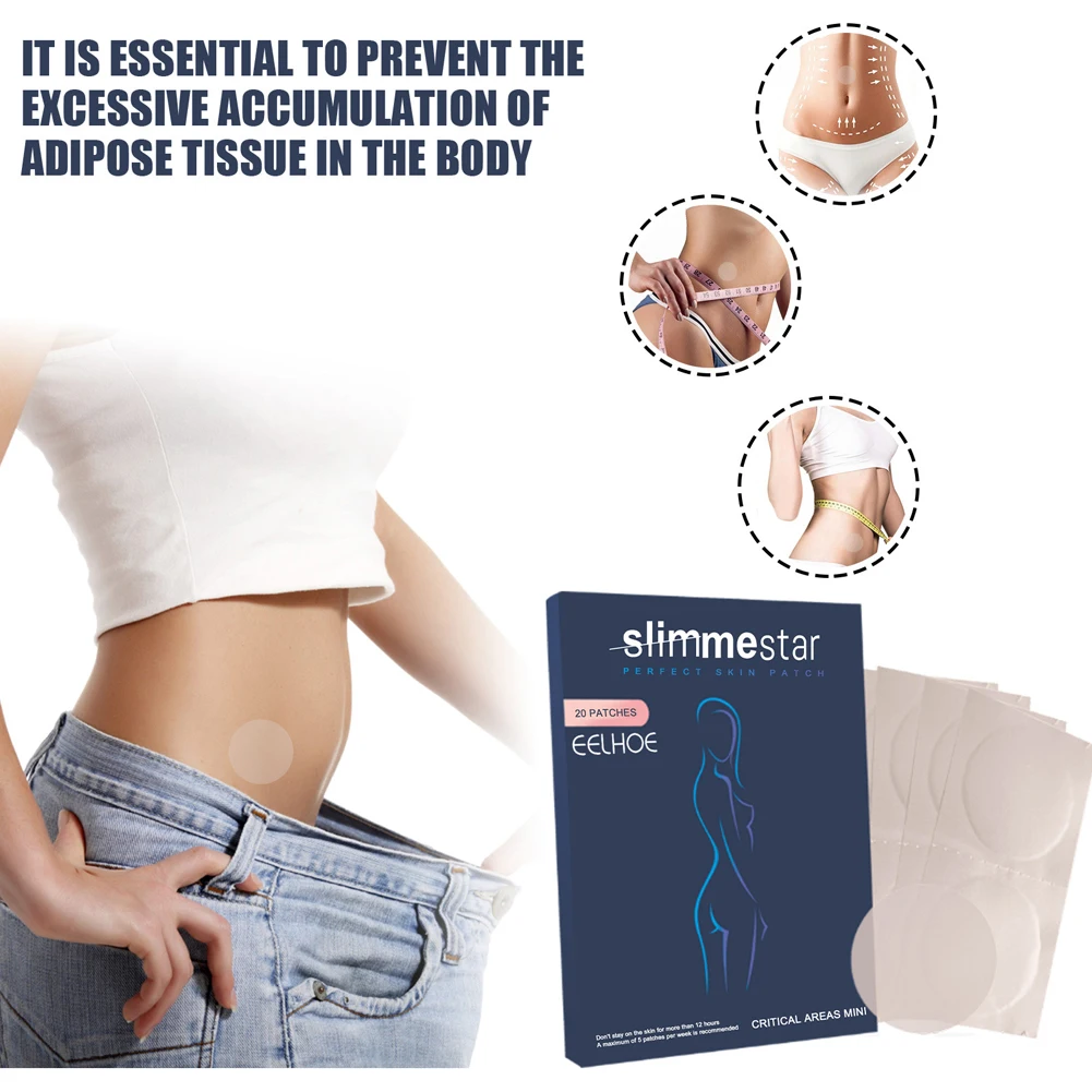 

20pcs Weight Loss Sticker Quick Slimming Patch Belly Arm Body Slim Patch Abdomen Slimming Fat Burning Stick Weight Loss Slimer