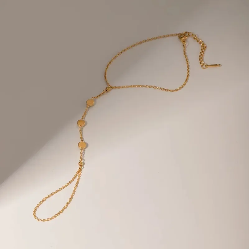 Модные прочные 18-каратные позолоченные браслеты на палец из нержавеющей стали