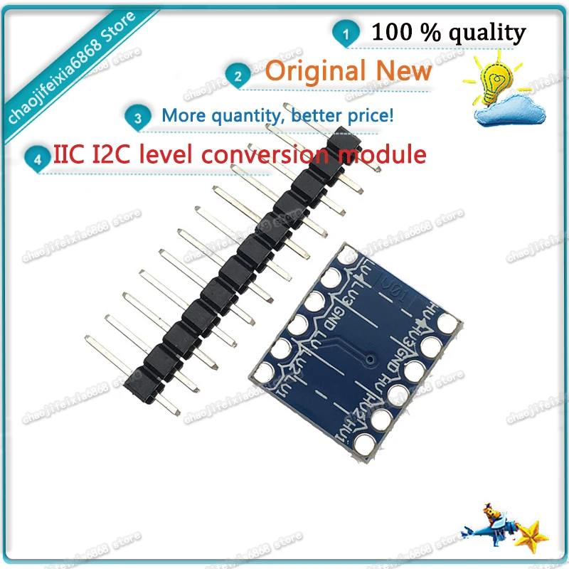 1 шт./лот! 4-канальный модуль преобразования уровня IIC I2C совместимый датчика с