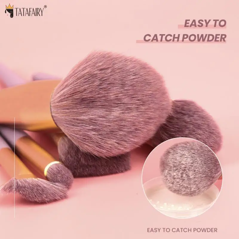 

9Pc Soft Fluffy Makeup Brush Set For Cosmetics Foundation Brush Concealer Brush Blush Powder Brush Eye Shadow Highlighter Beauty