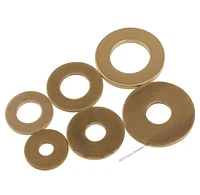 solid brass gasket m3 m4 m5 m6 m8 m10 m12 m14 m16 m22 m24 gb97 copper flat washer o ring gasket thick 0 50 811 2 4mm