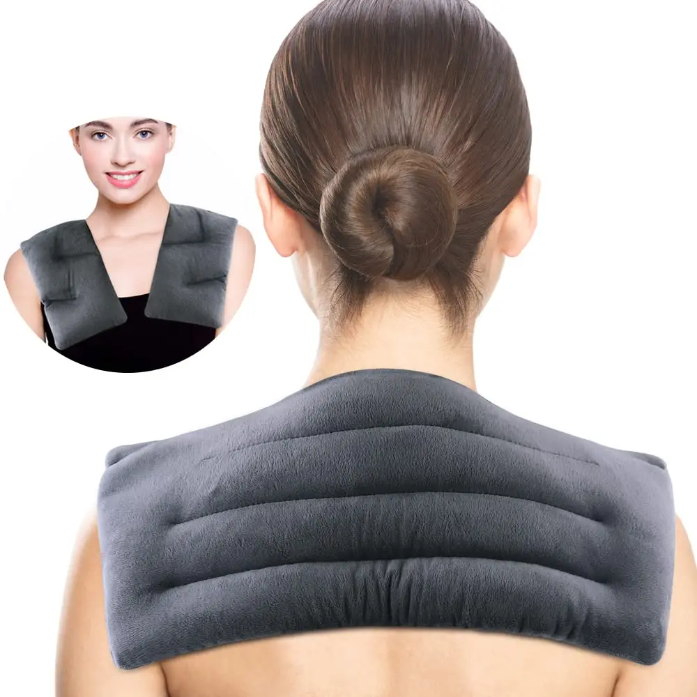 Moist Microwavable Heating Pad for Shoulder Heated Neck Protection Pack U-Shaped Cover Cervical Spine Shawl Pillow Back Warmer