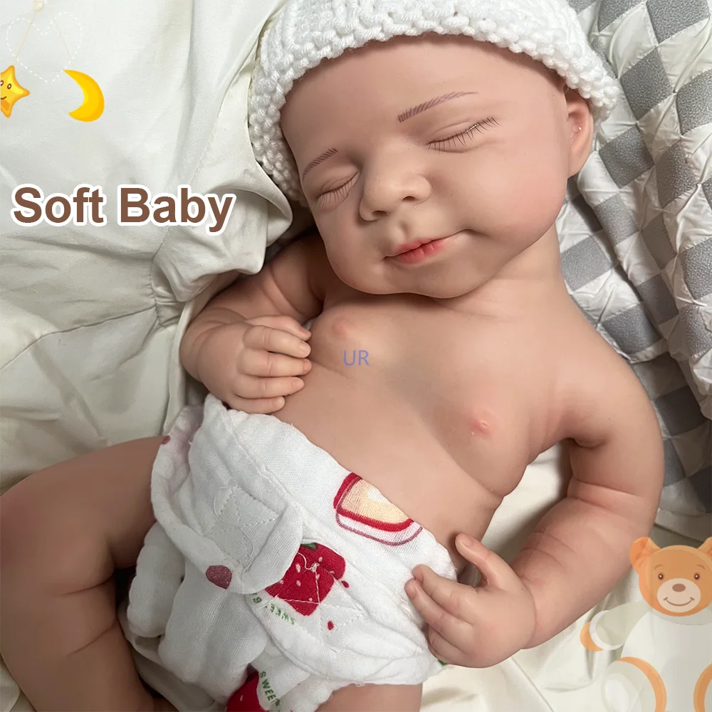 45 см мальчик Леви роспись всего тела мягкие твердые силиконовые куклы реборн