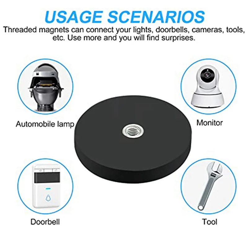 8 упаковок магнитов с резиновым покрытием неодимовый магнит Ø 43 мм защитой от