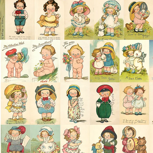

18PCS Cute doll Stickers Crafts And Scrapbooking stickers kids toys book Decorative sticker DIY Stationery