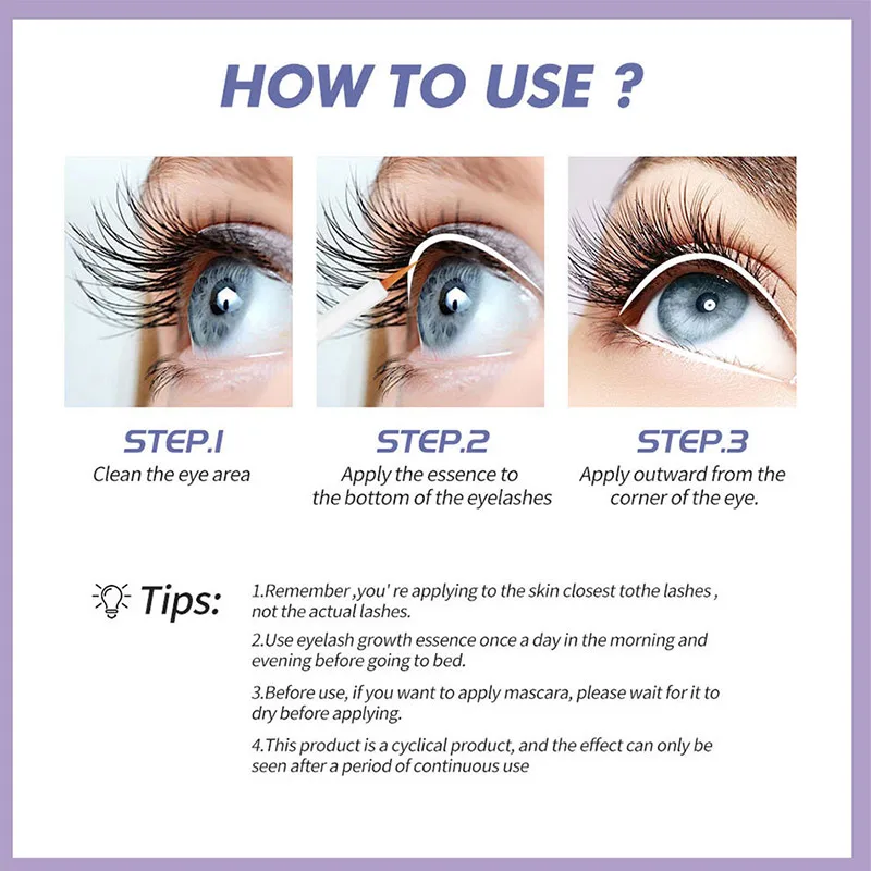 Эссенция для роста ресниц длинная тушь питательных и укрепляющих 7 мл мягкая не