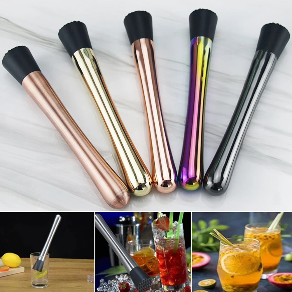 

Stainless Steel Crushed Ice Hammer Wine Mixing Stick Cocktail Muddler Shaker DIY Drink Fruit Muddler Crushed Ice Barware Tools