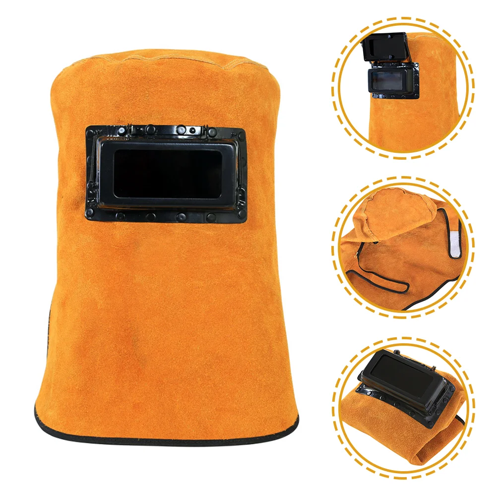 

Face Mask Welding Guard Cover Heat Insulation Welder Protector Working Hat For Grimace