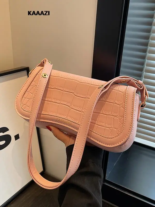 

Роскошные Дизайнерские классические сумки на плечо, модные Универсальные дамские сумочки через плечо в простом стиле, маленькие кошельки из искусственной кожи на лето