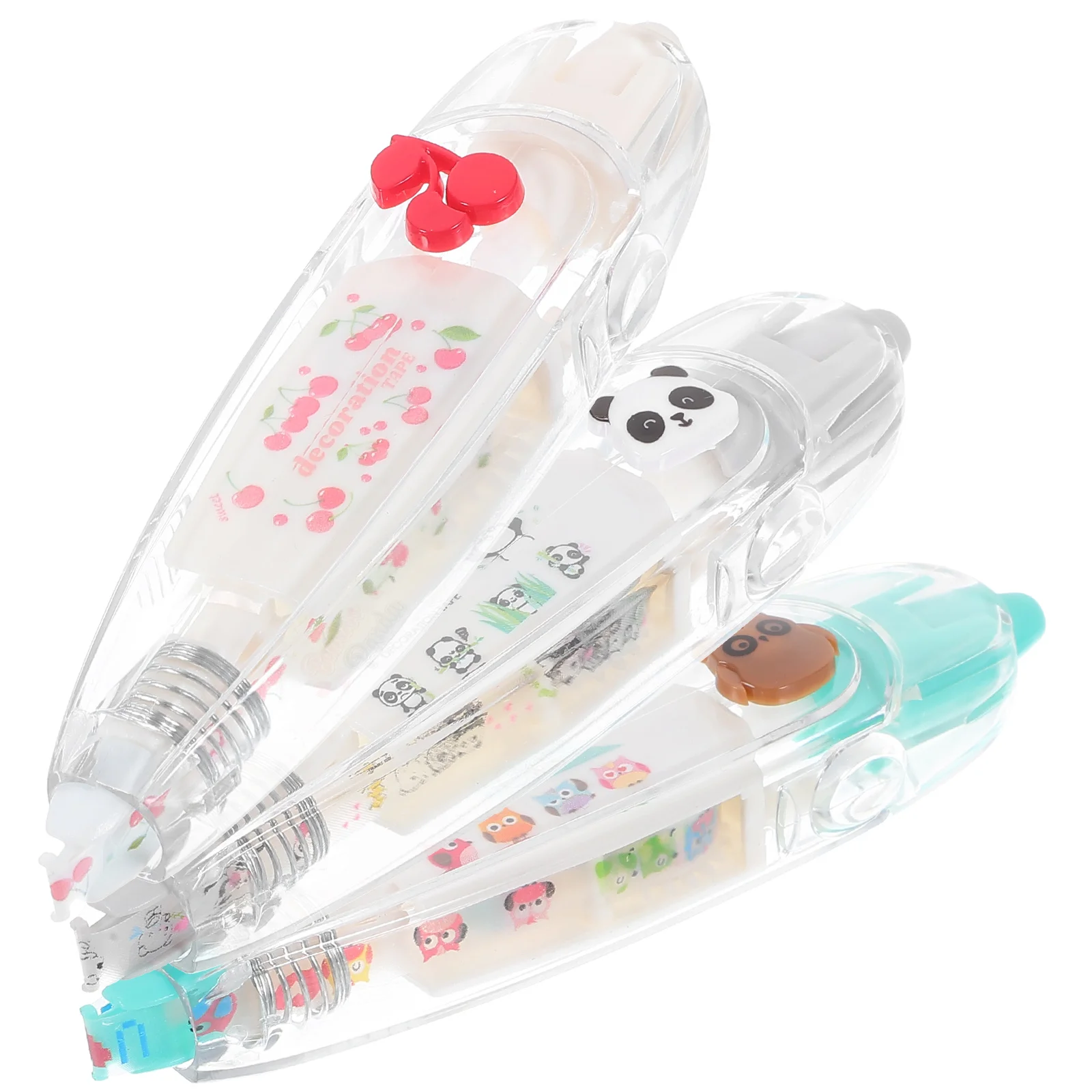 

3 Pcs Puppy Press Tape Decorative Pen Grooming Cute Kawaii Pens Cartoon Pattern Student Use