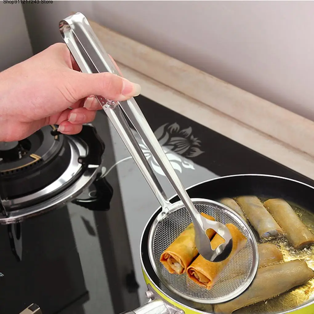 

1pcs Stainless Steel Clips Strainer Food Clip Colander Mesh Strainer Kitchen Spoon Tools Harmless