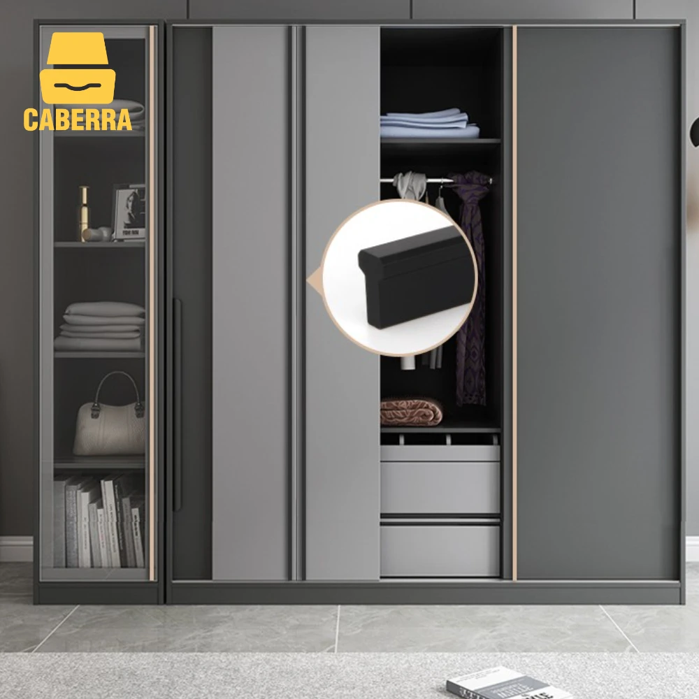 

Американские Длинные ручки шкафа 1200 мм, матовый золотой Т-образный стержень из цинкового сплава, ручки для шкафа, удлинители шкафа, черные п...