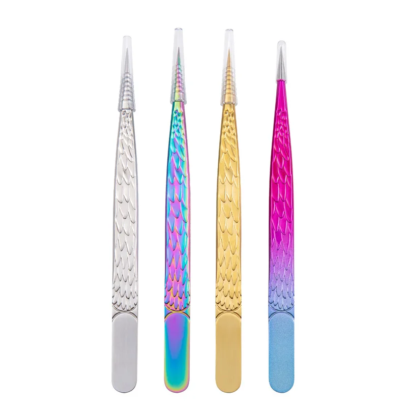 2 шт. пинцет для наращивания накладных ресниц из нержавеющей стали