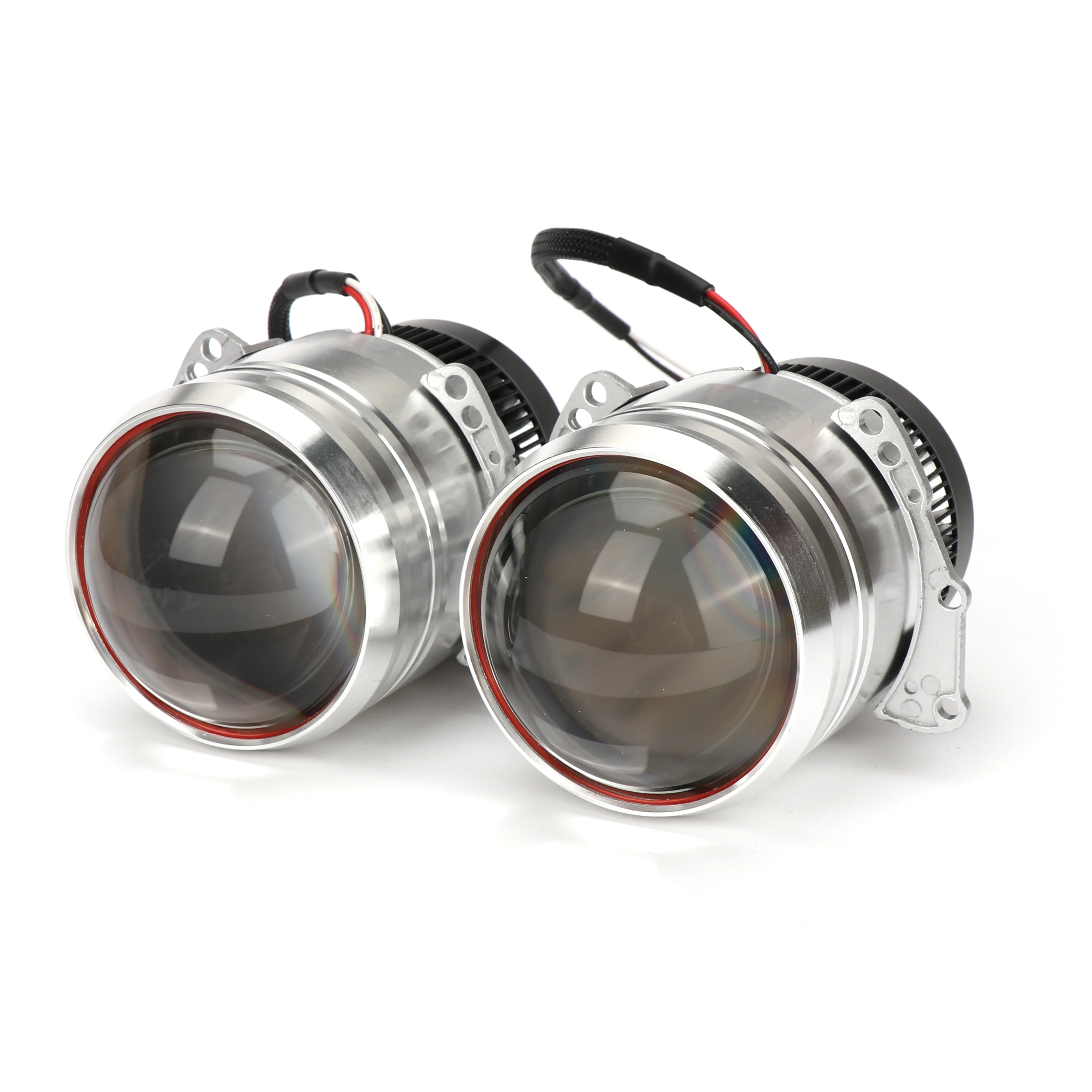 

DMEX Hot Selling 12V 52W 5200LM 3.0 inch Universial E5 Bi-LED Projector Lens HeadLight Car Styling Retrofit Hi and Low Beam Lens