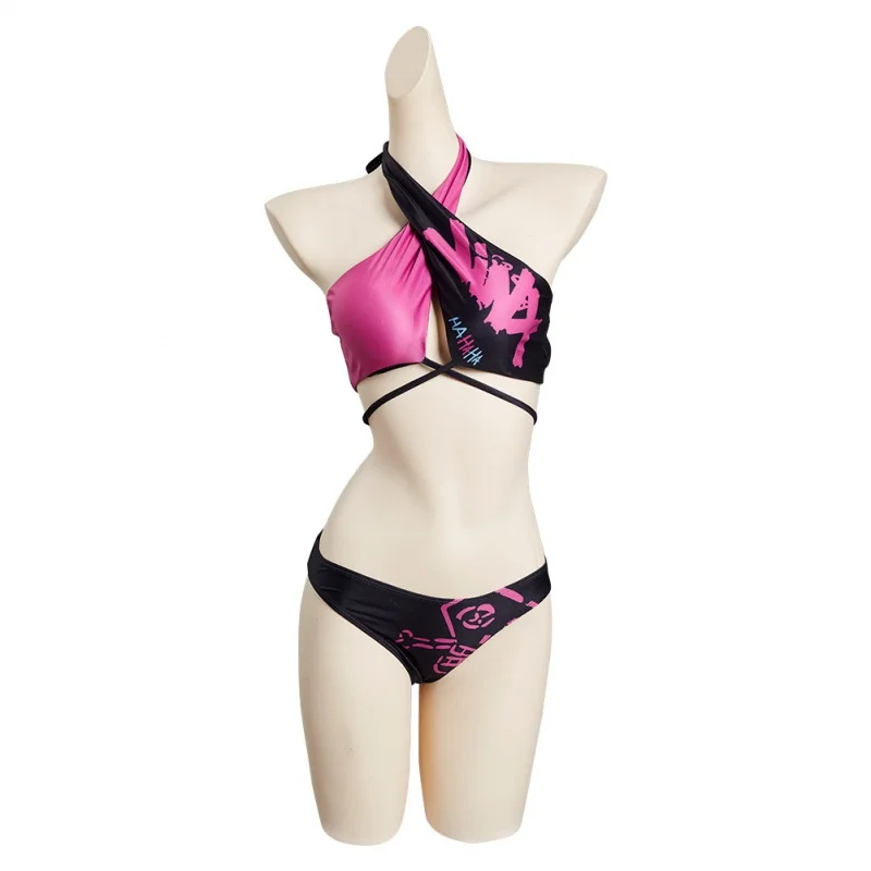 Arcane - LoL Jinx Cosplay Costume Outfits Halloween Carnival Suit Swimsuit images - 6