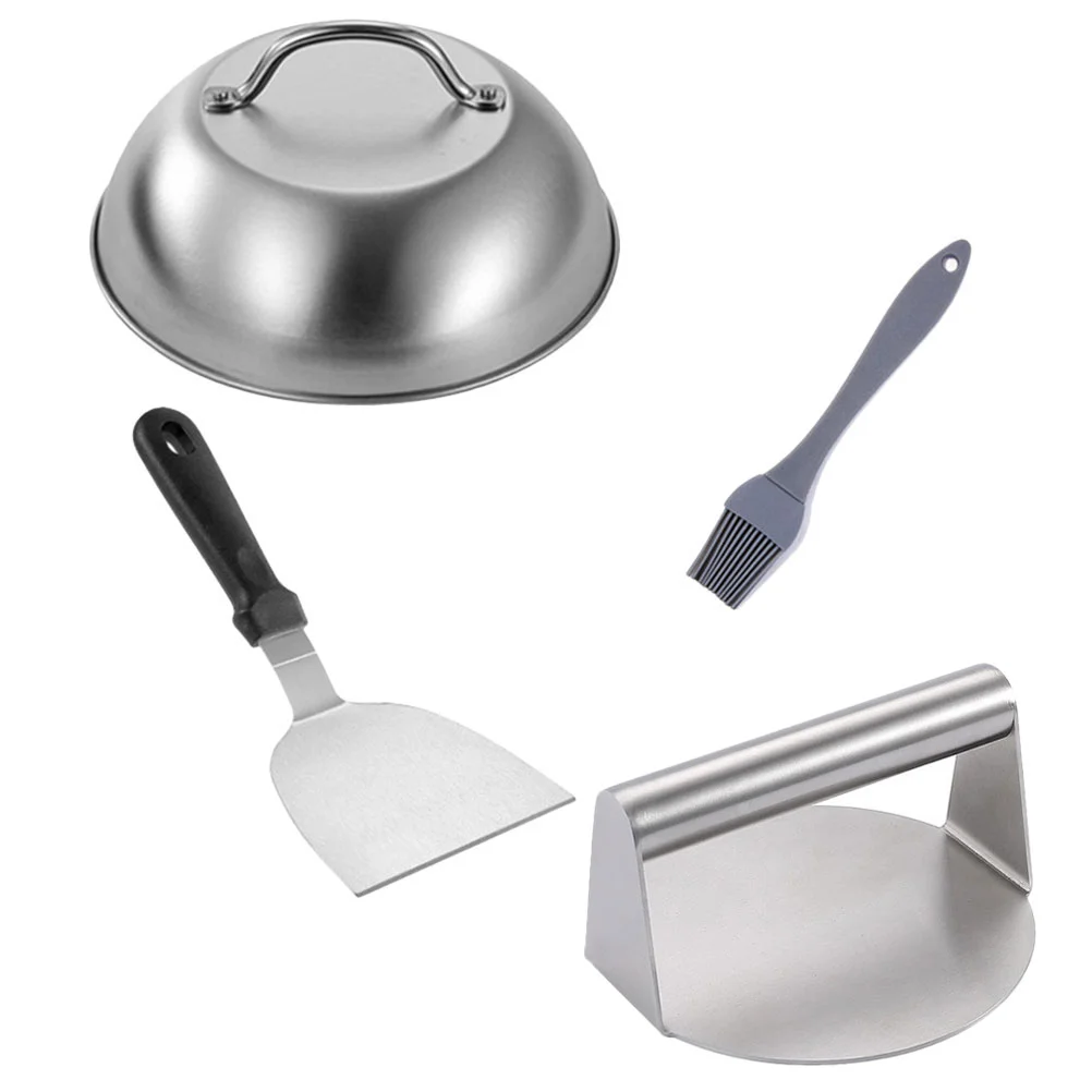 

Tools Kitchen Gadget Burger Smasher Griddle Meat Pie Cooking Mold Silicone Supply Metal Marker