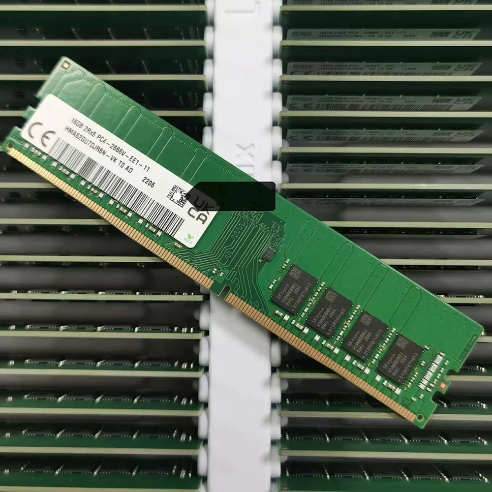 1 шт. 16G 2RX8 PC4-2666V ECC EUDIMM для серверной памяти SKhynix HMA82GU7CJR8N-VK