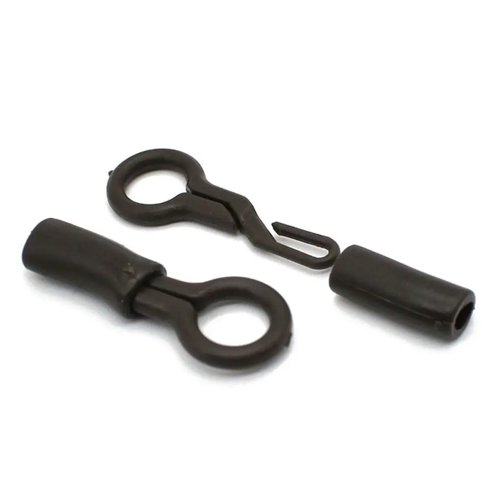 Фиксирующие зажимы для поводка черные резиновые 20 шт