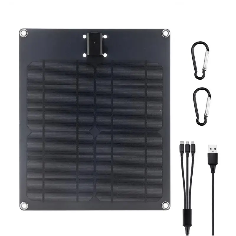 

Solar Phone Charger 15W Solar Powered Charger5V 2.5A Max With Solar Panel Solar Power Charger For Cell Phones 1 USB Port 3