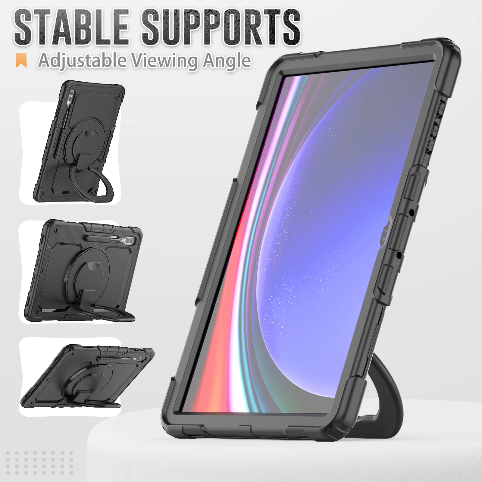 Тяжелый защитный чехол для Samsung Galaxy Tab S8 S9 S10 Ultra X900 X920 X910B 14 6 дюйма с 360° °