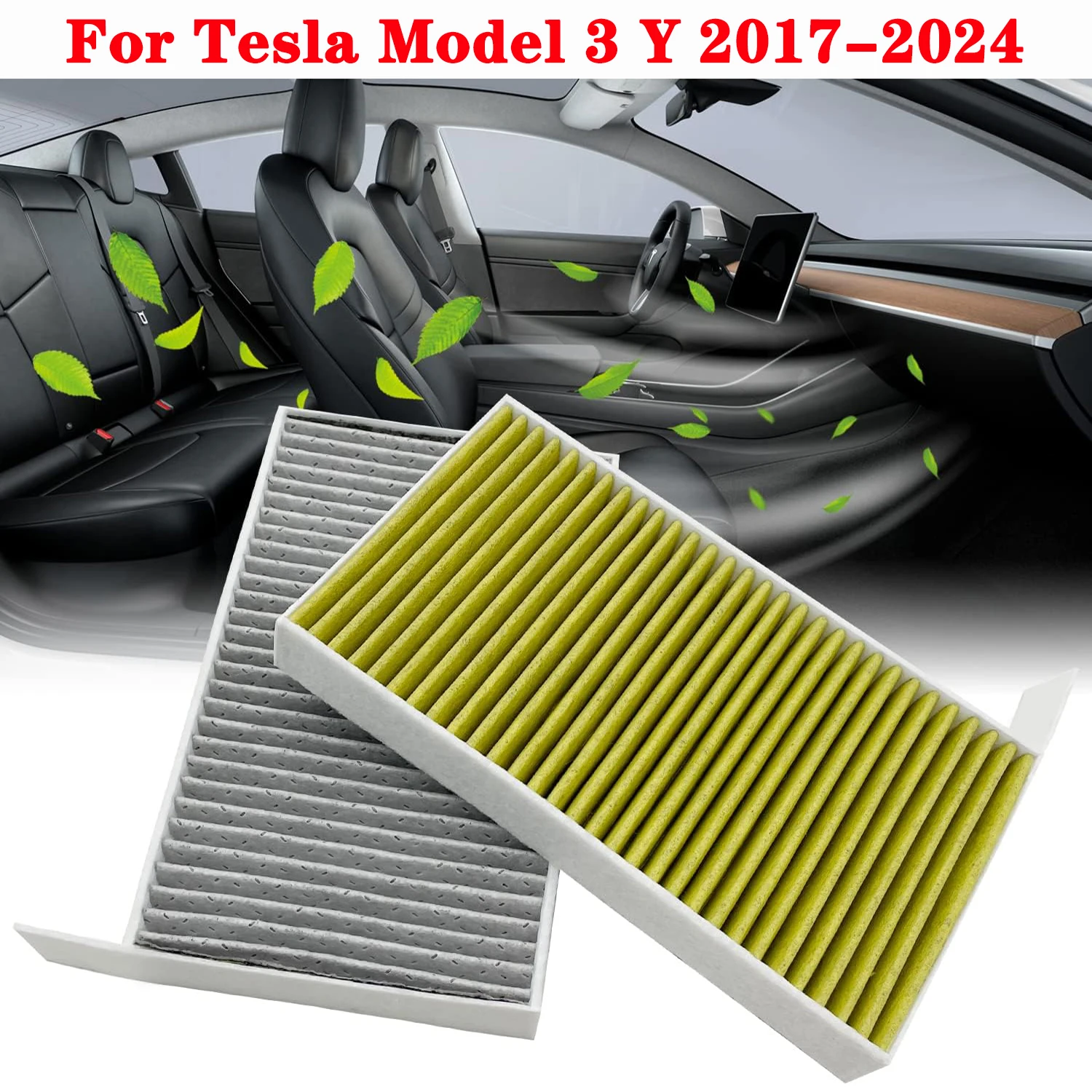 Воздушный фильтр для кабины Tesla Model Y 3 Highland 2024-2017 FP25015 сменный Фильтр HEPA с