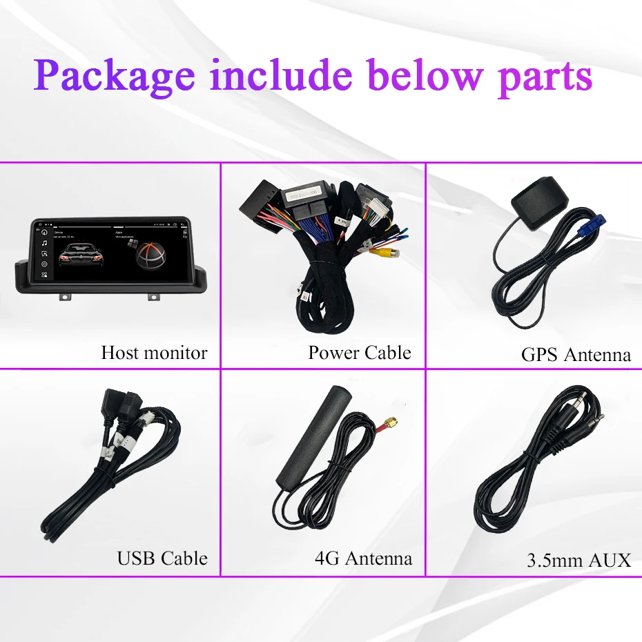 Автомагнитола Wondefoo на Android 12 Carplay 8G 256G для BMW 3 серии E90 E91 E92 E93 2005-2012 с 10 25 дюймовым IPS