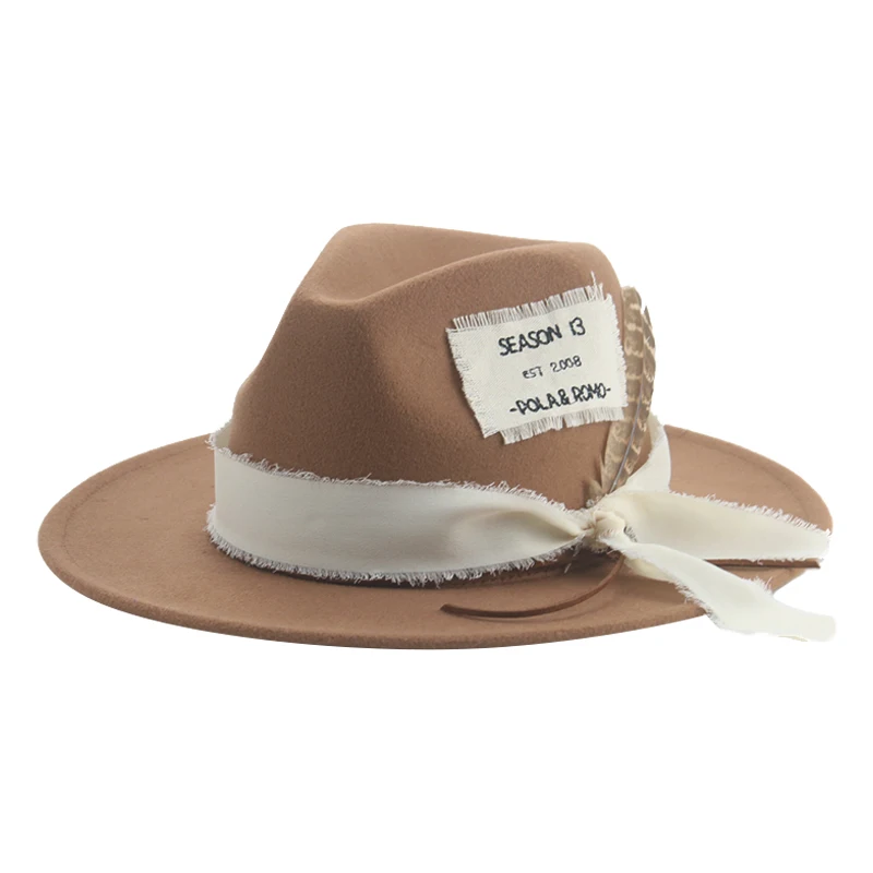 Шляпы для женщин фетровые шляпы ковбойская шляпа в западном стиле винтажные