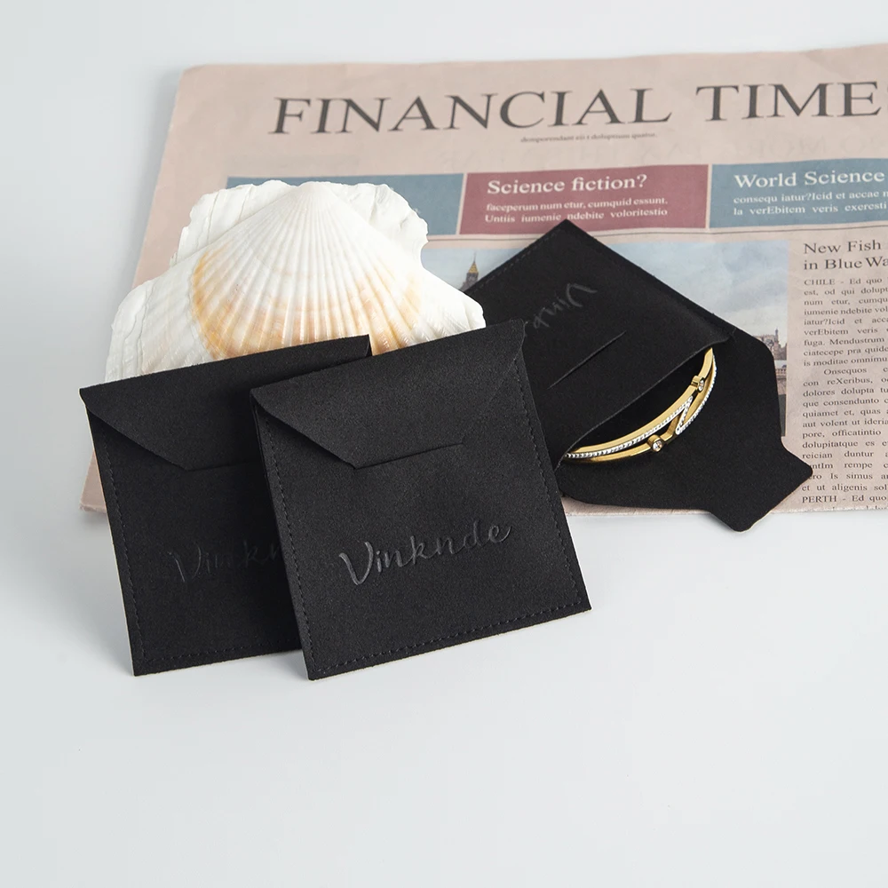 Microfiber Jewellery Packaging Pouches Velvet Jewelry Necklace Organizer Bags Custom Logo Wedding Favor Cover Plug Cosmetic Bag