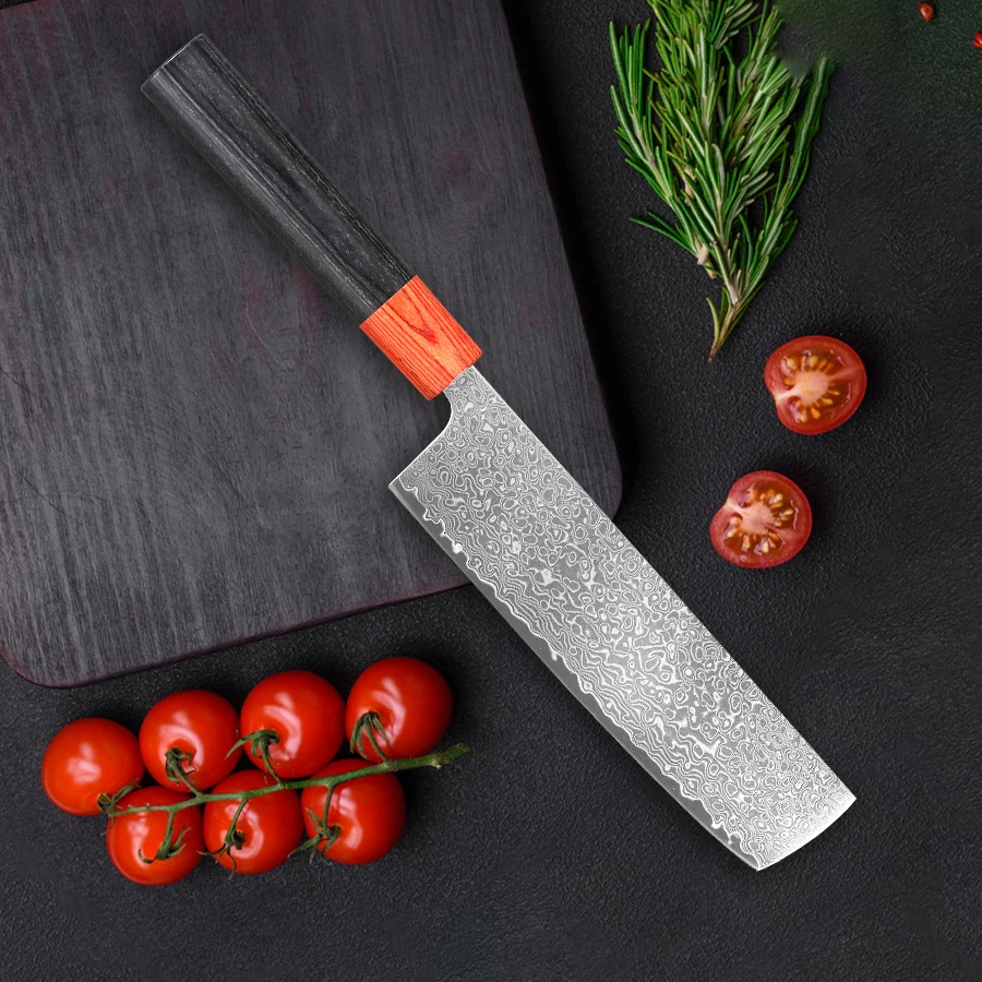 7-дюймовый нож Santoku шеф-повара в японском стиле профессиональный кухонный из