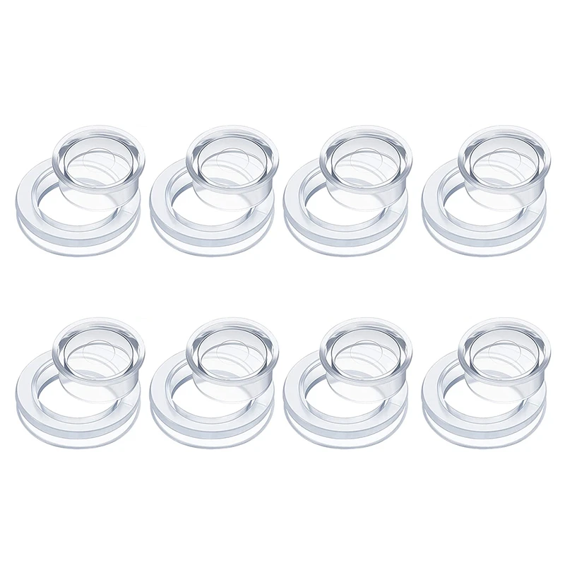 

New 8 Pieces Umbrella Hole Ring Plug and Cap Set for Glass Outdoors Patio Table Deck Yard Beach Table Umbrella Plug, 2 Inch