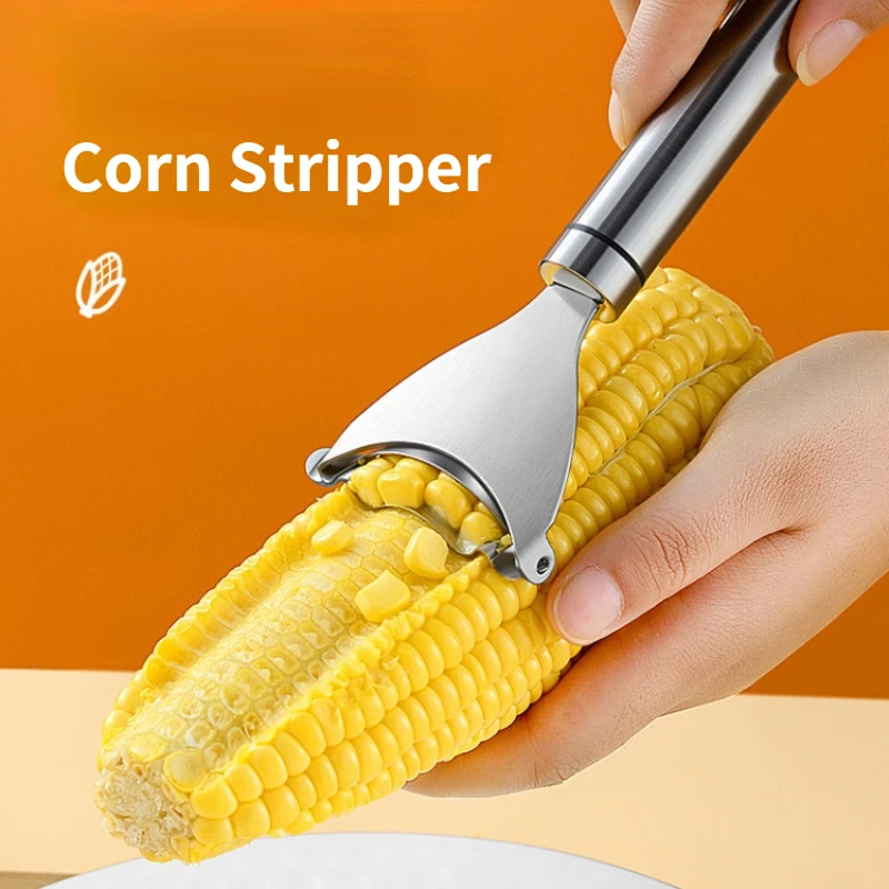 

Stainless Steel Corn Stripper Corns Threshing Corn Thresher Stripper Peeler Corn Kerneler Peeler Fruit Vegetable Kitchen Gadgets