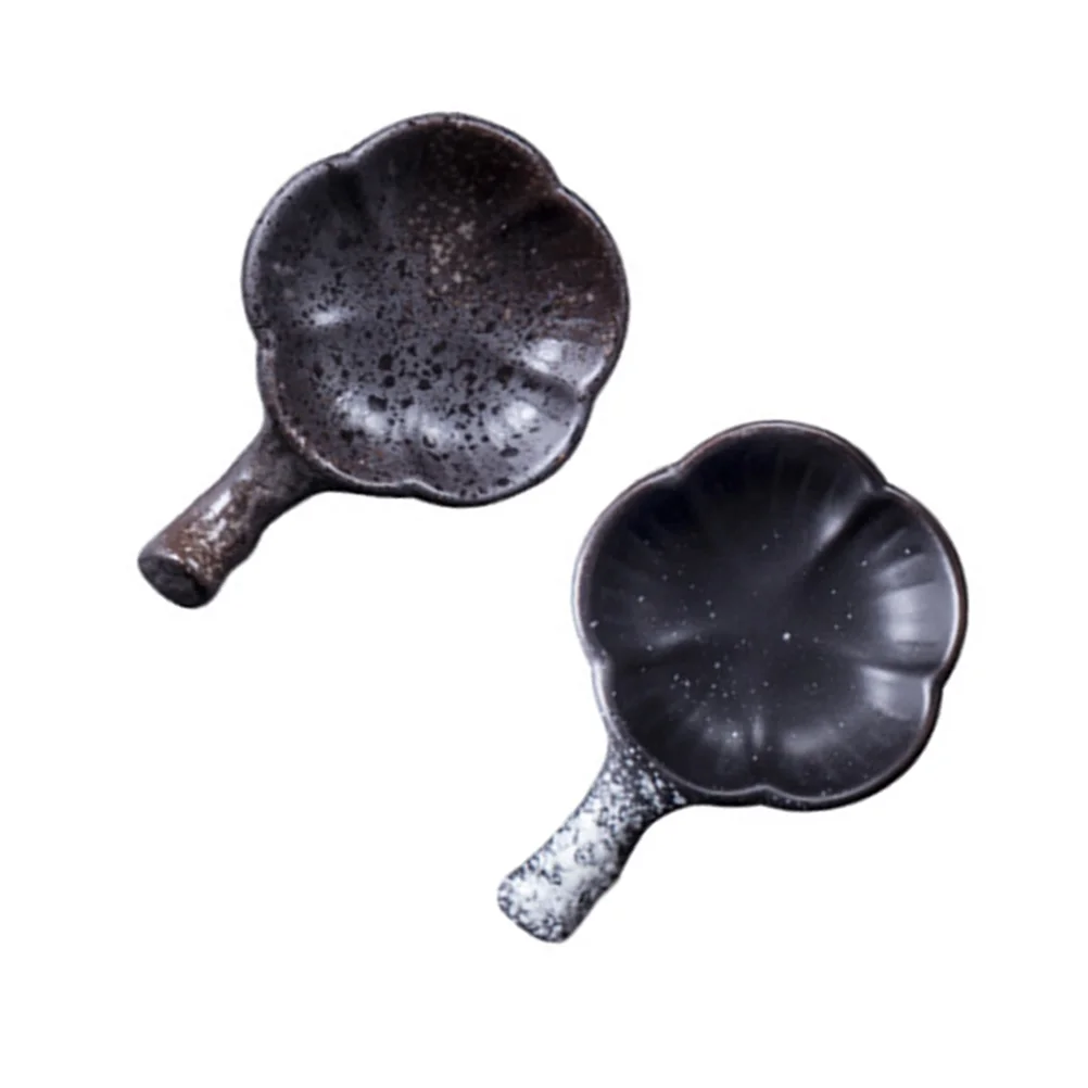 

2pcs Chopstick Rack Beautiful Utility Ceramic Creative Chopstick Rack Saucer for Home Restaurant