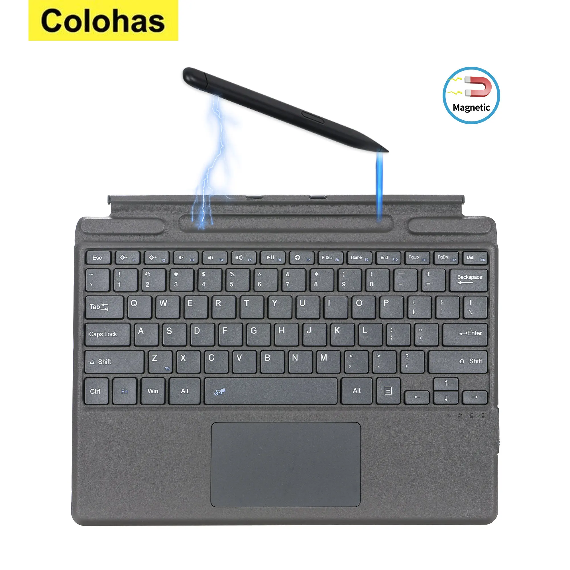 Wireless Bluetooth Keyboard For Microsoft Surface Pro 9 8 X With Touchpad Backlight Keyboard Sleeve With Magnetic Pen Holder