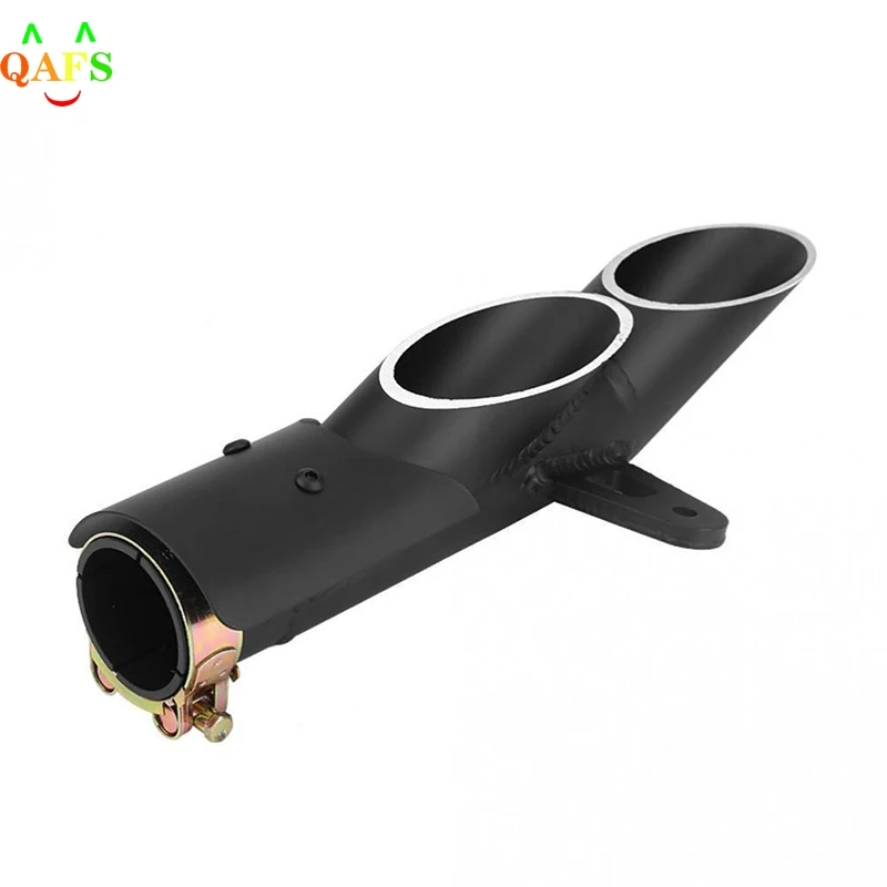 

Universal Modified Motorcycle Exhaust Muffler Pipe New Motorcycle Stainless Steel Dual Outlet Exhaust Muffler Tail Pipe