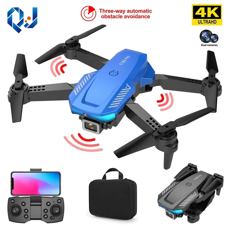 

QJ F185 Pro мини Дрон 4K Профессиональная HD камера трехсторонний препятствия складной Квадрокоптер RC вертолет игрушки для мальчиков